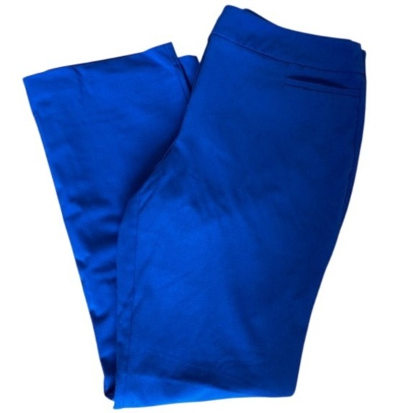 New York & Company Women's Royal Blue Dress Trouser Stretch Pants Career 12 - Picture 1 of 7